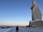 Мурманск. Мемориал «Защитникам Советского Заполярья» на площадке с видом на Кольский залив.